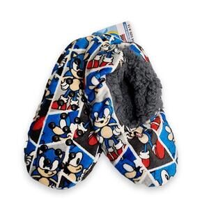 Fuzzy Sonic Slippers, Kid's 8-13